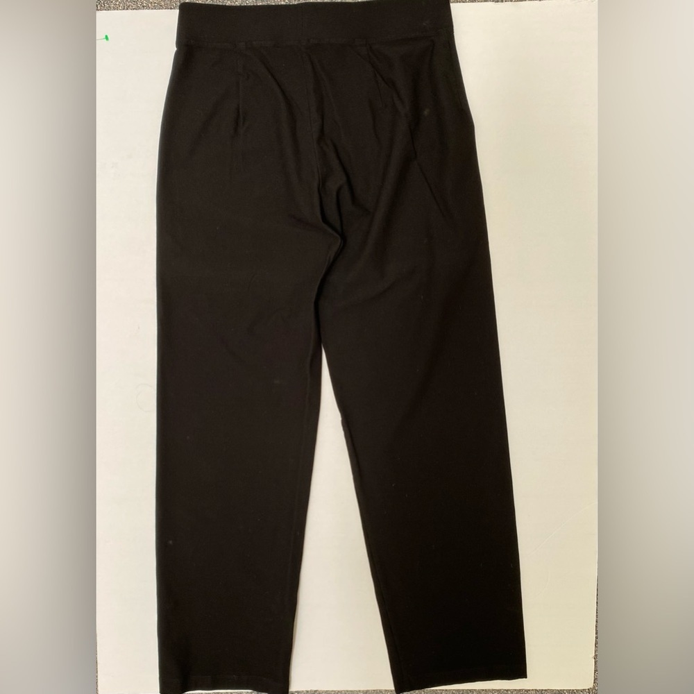 Eileen Fisher Black Stretch Crepe Pull On Pants S (6-8)